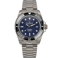 Thumbnail for Oceaneva Men's Deep Marine Explorer II 1250M Titanium Watch Navy Blue - BKII200NBLTT Automatic watches, mens titanium watch, Navy blue dial watch, Titanium Watch, titanium watches for men