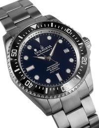 Thumbnail for Oceaneva Men's Deep Marine Explorer II 1250M Titanium Watch Navy Blue - BKII200NBLTT Automatic watches, mens titanium watch, Navy blue dial watch, Titanium Watch, titanium watches for men