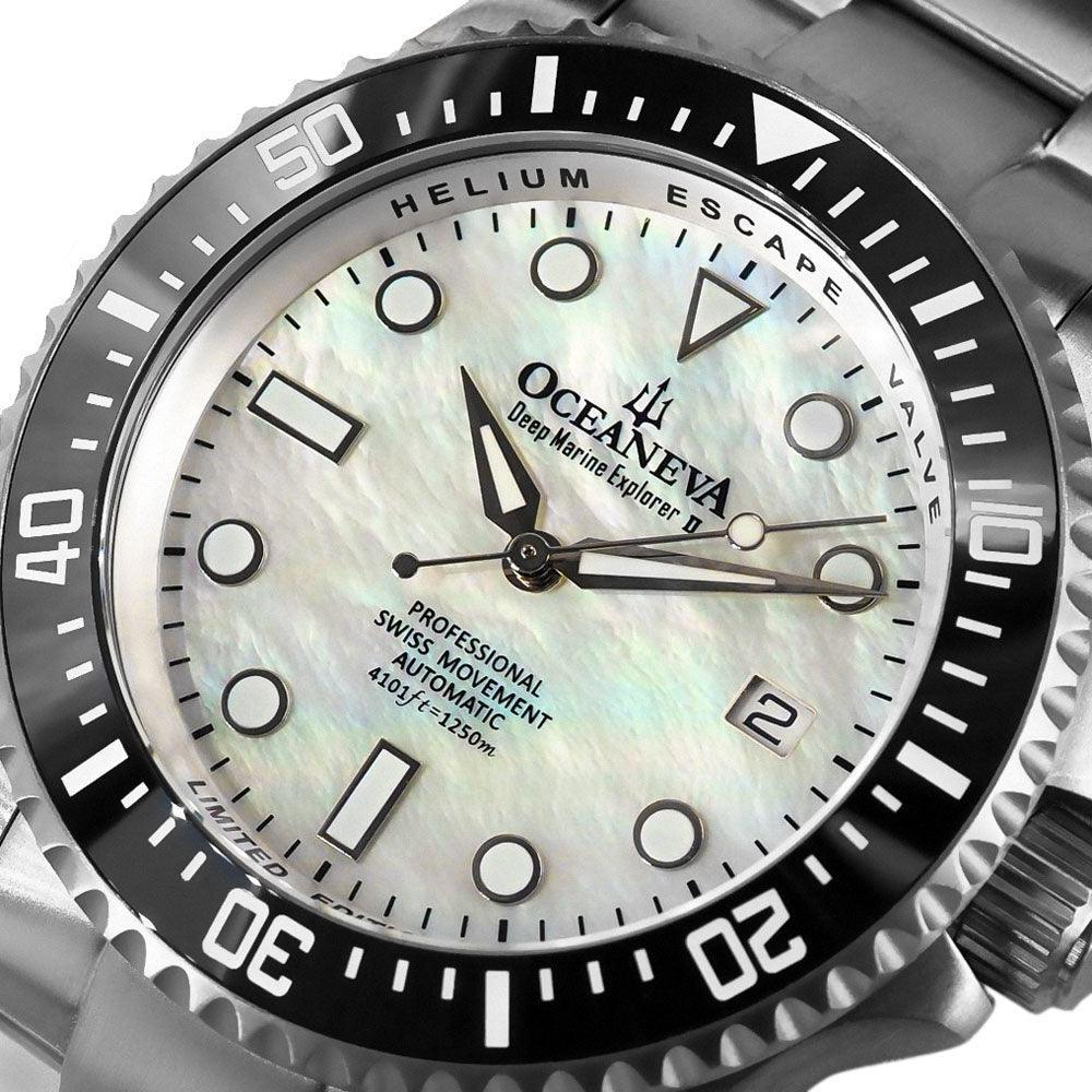 Oceaneva™ Titanium Watches For Men - Deep Marine Explorer - Dive Watch