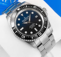 Thumbnail for Oceaneva Deep Marine Explorer II1250M Titanium Watch Blue Black - BKIIHBLBTT Automatic watches, Blue and black dial, mens titanium watch, Titanium Watch, titanium watches for men