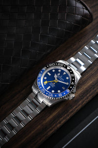 Thumbnail for Oceaneva Men's GMT Automatic Deep Marine Explorer 1250M Pro Diver Blue Dial Watch - BL.BL.NH.BK.GMT.ST automatic GMT watch, Automatic watches, Diver GMT, GMT Dive Watch, men's gmt watches