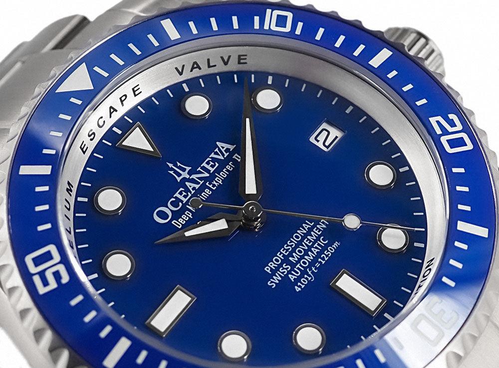 Oceaneva™ Titanium Watches For Men - Deep Marine Explorer - Dive Watch