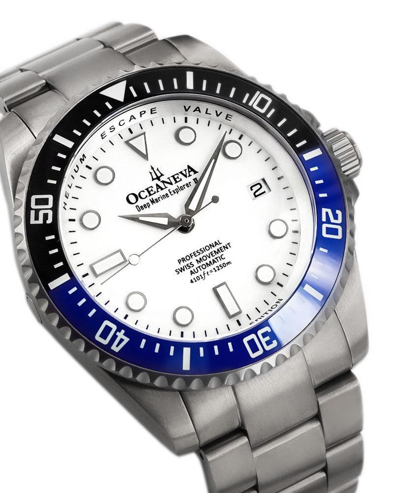 Oceaneva™ Titanium Watches For Men - Deep Marine Explorer - Dive Watch