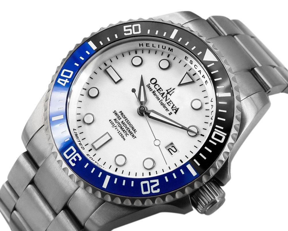 Oceaneva™ Titanium Watches For Men - Deep Marine Explorer - Dive Watch