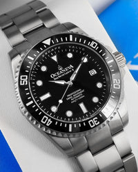 Thumbnail for Oceaneva Deep Marine Explorer II - Pro Diver Titanium Limited Edition 1250m - BKII200BKTT Automatic watches, black dial watch, mens titanium watch, Titanium Watch, titanium watches for men