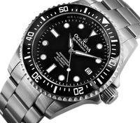 Thumbnail for Oceaneva Deep Marine Explorer II - Pro Diver Titanium Limited Edition 1250m - BKII200BKTT Automatic watches, black dial watch, mens titanium watch, Titanium Watch, titanium watches for men