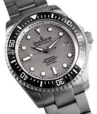 Thumbnail for Oceaneva Deep Marine Explorer II Pro Diver Titanium Limited Edition 1250m - Light Gray Dia - BKII200SVTT Automatic watches, Light Gray Dial Watch, mens titanium watch, Titanium Watch, titanium watches for men