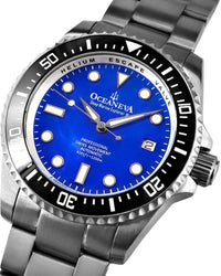 Thumbnail for Oceaneva Deep Marine Explorer II Titanium Limited Edition 1250M - BKII200BLMOPTT Automatic watches, Blue mother of pearl dial watch, mens titanium watch, Titanium Watch, titanium watches for men