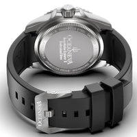 Thumbnail for Oceaneva Mens Deep Marine Explorer II Black Damascus Steel Dial Watch - DM200BKDM Automatic watches, Black FKM rubber strap, damascus steel, Damascus Steel Watch, Diver watch