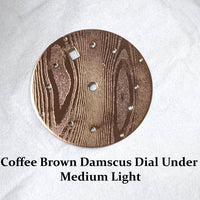 Thumbnail for Oceaneva Mens Deep Marine Explorer II Coffee Brown Damascus Steel Dial Watch Rubber - DM200CFDM Automatic watches, Black FKM rubber strap, damascus steel, Damascus Steel Watch, Diver watch