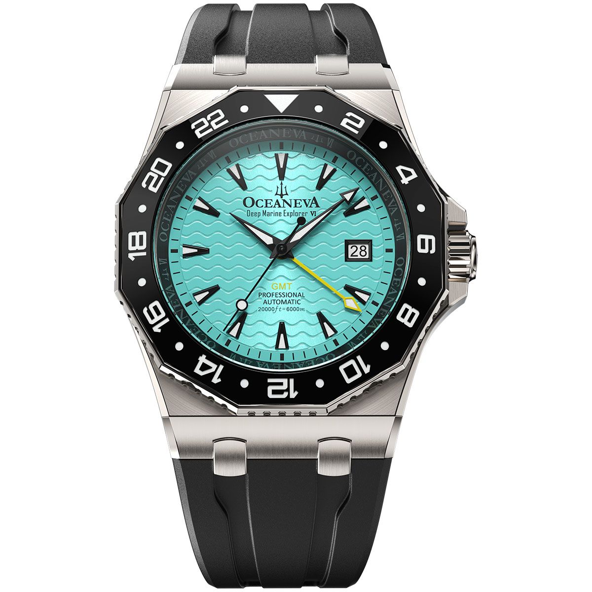 Oceaneva Dodeca-Trench 6000m Grade 5 Titanium Mint GMT