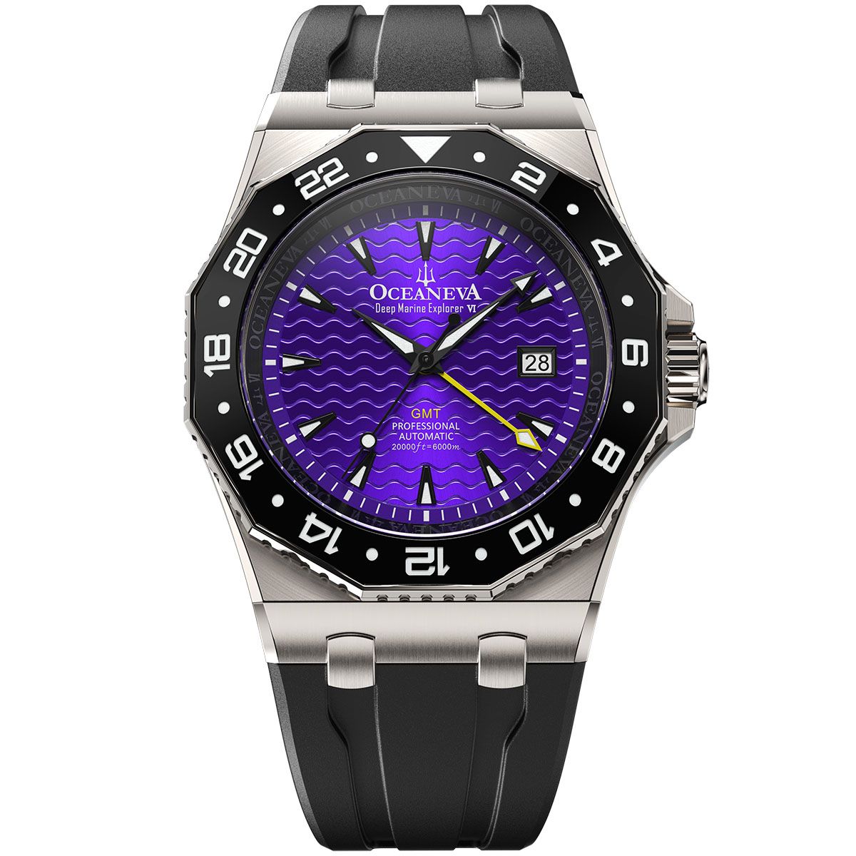 Oceaneva Dodeca-Trench 6000m Grade 5 Titanium Purple GMT