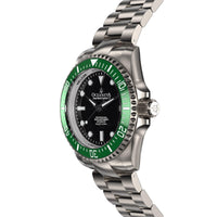 Thumbnail for Oceaneva Men's Deep Marine Explorer II 1250M Titanium Watch Black and Green - GRII200BKTT Automatic watches, black dial watch, mens titanium watch, Titanium Watch, titanium watches for men