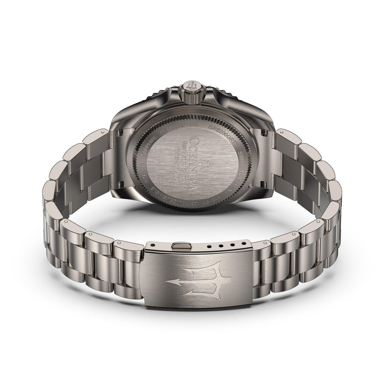 Oceaneva Deep Marine Explorer II Titanium Limited Edition - Green Dial - GRII200GRTT Automatic watches, Green dial watch, mens titanium watch, Titanium Watch, titanium watches for men