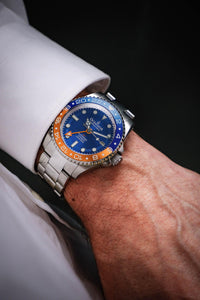 Thumbnail for Oceaneva Men's Automatic GMT Watch 1250m Blue Dial Watch - BL.BL.NH.OY.GMT.ST automatic GMT watch, Automatic watches, Diver GMT, GMT Dive Watch, men's gmt watches