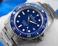 Thumbnail for Oceaneva Men's Deep Marine Explorer II 1250M Titanium Watch Blue Dial - BLII200BLTT Automatic watches, Blue dial watch, mens titanium watch, Titanium Watch, titanium watches for men