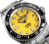 Thumbnail for Oceaneva Men's Deep Marine Explorer II 1250M Titanium Watch Yellow - BKII200YLTT Automatic watches, mens titanium watch, Titanium Watch, titanium watches for men, yellow dial watch