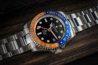 Thumbnail for Oceaneva Men's GMT Automatic Deep Marine Explorer 1250M Pro Diver Blue Orange Bezel Watch - BK.BL.NH.OY.GMT.ST automatic GMT watch, Automatic watches, Diver GMT, GMT Dive Watch, v