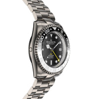 Thumbnail for Oceaneva Men's GMT TITANIUM Automatic Deep Marine Explorer 1250M Black & White Ceramic Bezel Watch - BK.BK.NHCR.WH.GMT.TT automatic GMT watch, titanium automatic watch, Titanium GMT, Titanium watches, Titanum GMT watch