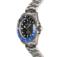 Thumbnail for Oceaneva Men's GMT TITANIUM Automatic Deep Marine Explorer 1250M Black Ceramic Bezel Watch - BK.BK.NHCR.BL.GMT.TT automatic GMT watch, titanium automatic watch, Titanium GMT, Titanium watches, Titanum GMT watch