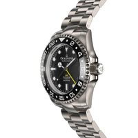 Thumbnail for Oceaneva Men's GMT TITANIUM Automatic Deep Marine Explorer 1250M Black Ceramic Bezel Watch - BK.BK.NHCR.GMT.TT automatic GMT watch, titanium automatic watch, Titanium GMT, Titanium watches, Titanum GMT watch