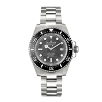 Thumbnail for Oceaneva™ Men's Deep Marine Explorer 1000M Pro Diver Watch Black Mother Of Pearl - main