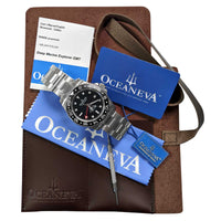 Thumbnail for Oceaneva 1250M GMT Dive Watch Black With Packaging