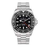 Thumbnail for Oceaneva™ Men's GMT Deep Marine Explorer 1250M Pro Diver Watch Black