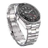 Thumbnail for Oceaneva 1250M GMT Dive Watch Black Front Picture Slight Right Slant View
