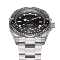 Thumbnail for Oceaneva 1250M GMT Dive Watch Black Frontal View Picture
