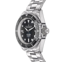 Thumbnail for Oceaneva 1250M Dive Watch Black Mother of Pearl Side View Crown