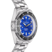 Thumbnail for Oceaneva 1250M Dive Watch Blue Mother of Pearl Side Helium Escape Valve View