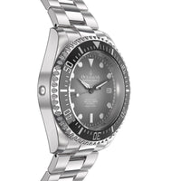 Thumbnail for Oceaneva 1250M Dive Watch Gray Fade Side Helium Escape Valve View