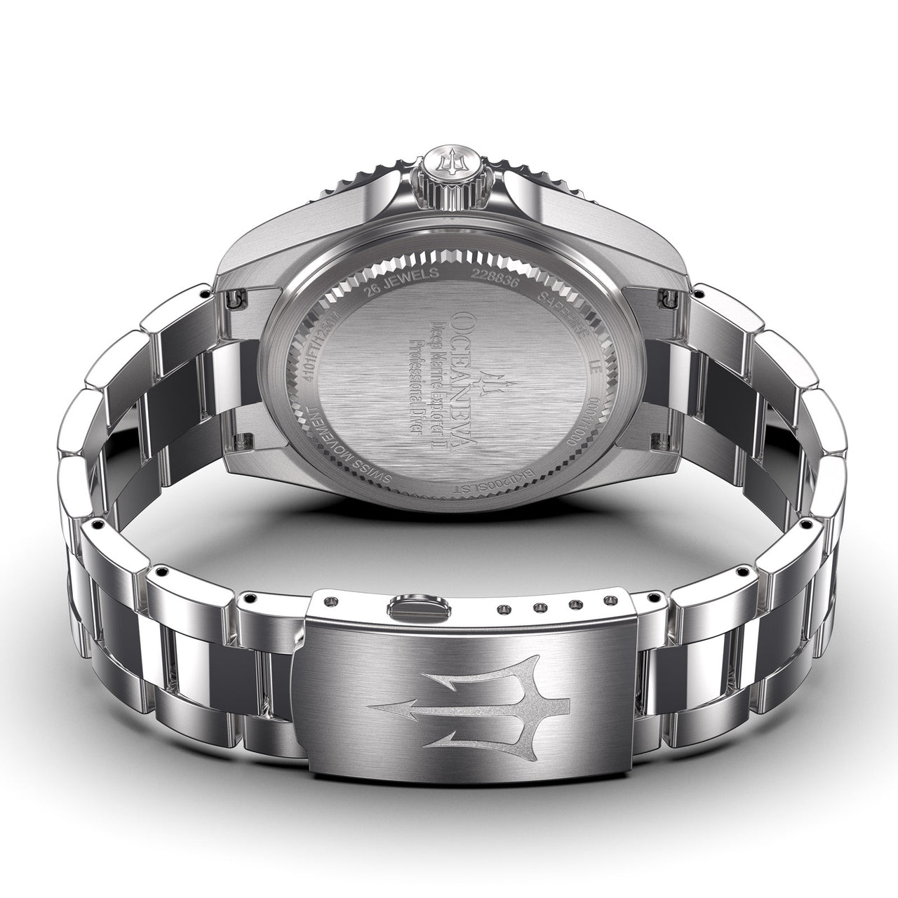 Oceaneva 1250M Dive Watch Copper Caseback and Bracelet