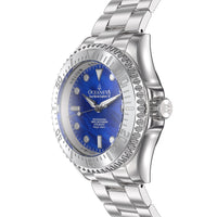 Thumbnail for Oceaneva 3000M Dive Watch Blue Mother of Pearl Side View Crown