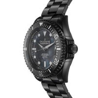 Thumbnail for Oceaneva 3000M Dive Watch Gun Metal Gray Mother of Pearl Side View Crown 