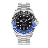 Thumbnail for Oceaneva™ Men's GMT Deep Marine Explorer 1250M Pro Diver Watch Blue and Black