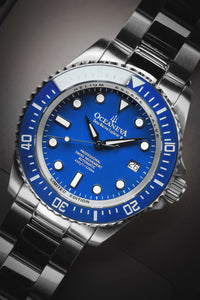 Thumbnail for Oceaneva 1250M Dive Watch Blue Straight Front Close Up