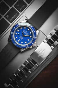 Thumbnail for Oceaneva 1250M Dive Watch Blue On Rubber Strap With Bracelet