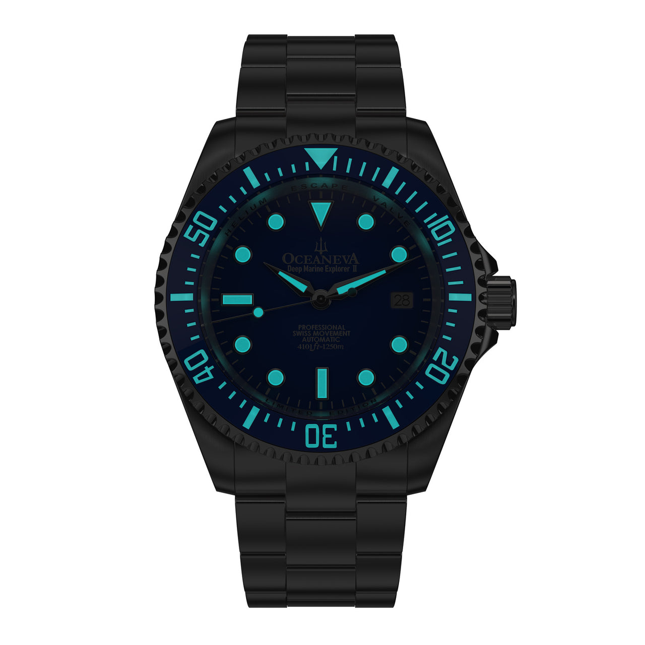 Oceaneva 1250M Dive Watch Blue Luminous