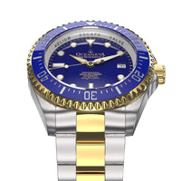 Thumbnail for Oceaneva 1250M Dive Watch Blue and Gold Frontal View Picture