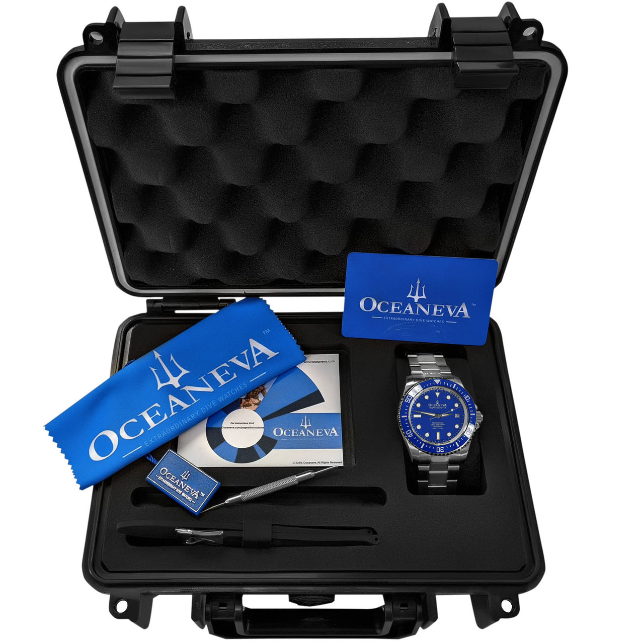 Oceaneva 1250M Dive Watch Blue With Packaging