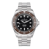 Thumbnail for Oceaneva™ Men's Deep Marine Explorer II 1250M Pro Diver Watch Brown Black