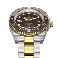 Thumbnail for Oceaneva 1250M Dive Watch Brown And Gold Frontal View Picture