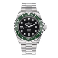 Thumbnail for Oceaneva™ Men's Deep Marine Explorer II 1250M Pro Diver Watch Black and Green