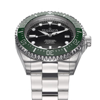 Thumbnail for Oceaneva 1250M Dive Watch Green Bezel Black Dial Frontal View Picture