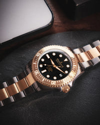 Thumbnail for Oceaneva 3000M Dive Watch Black and Rose Gold Lying Flat