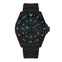Thumbnail for Oceaneva 1250M GMT Dive Watch Silver Red And Black Luminous