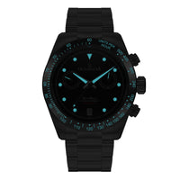 Thumbnail for Oceaneva Black And Stainless Chronograph Watch Luminous