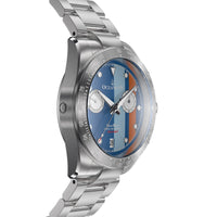 Thumbnail for Oceaneva Blue Striped Chronograph Watch Side View